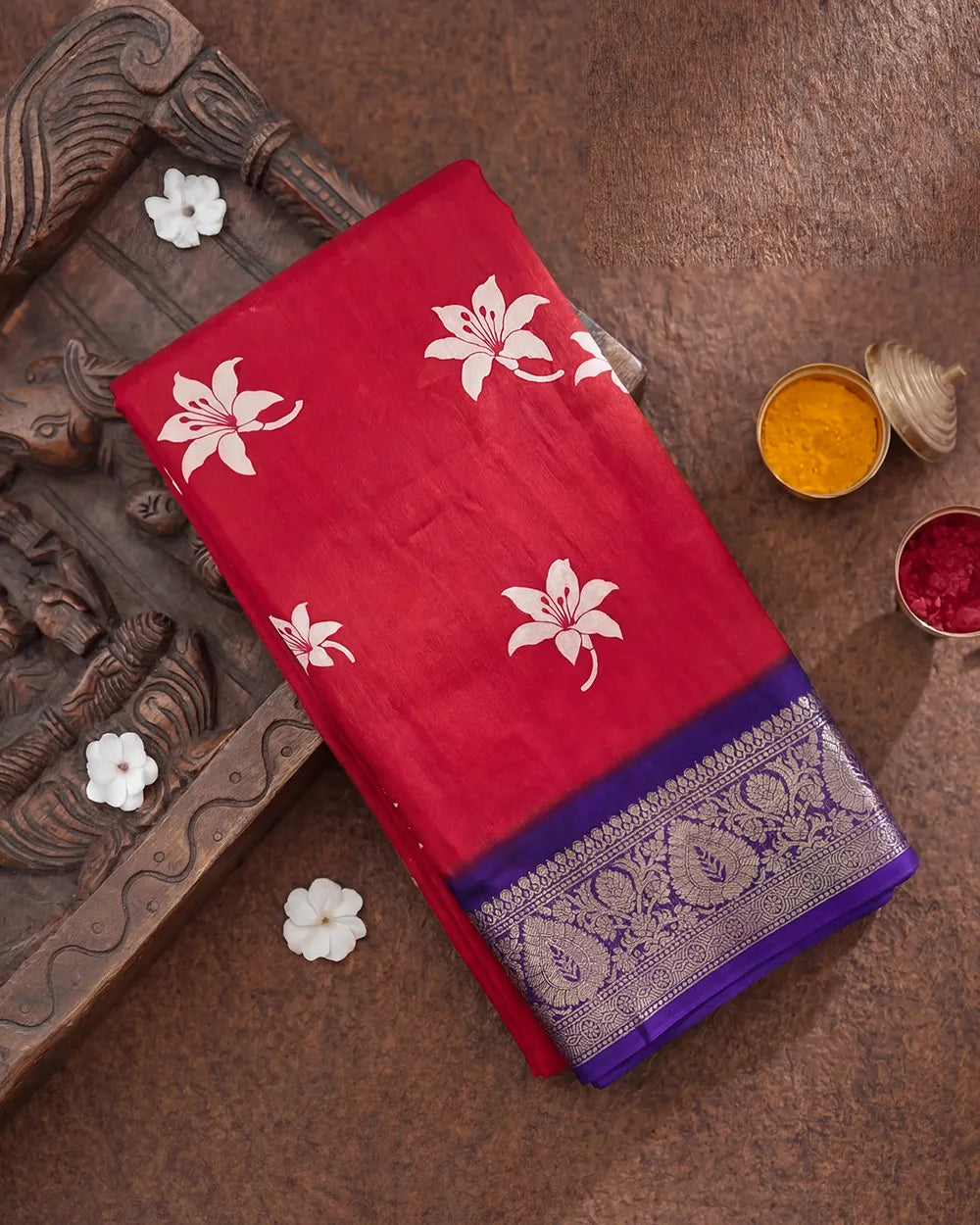 SC5866(2) - DOLA SILK SAREE WITH DIGITAL PRINT