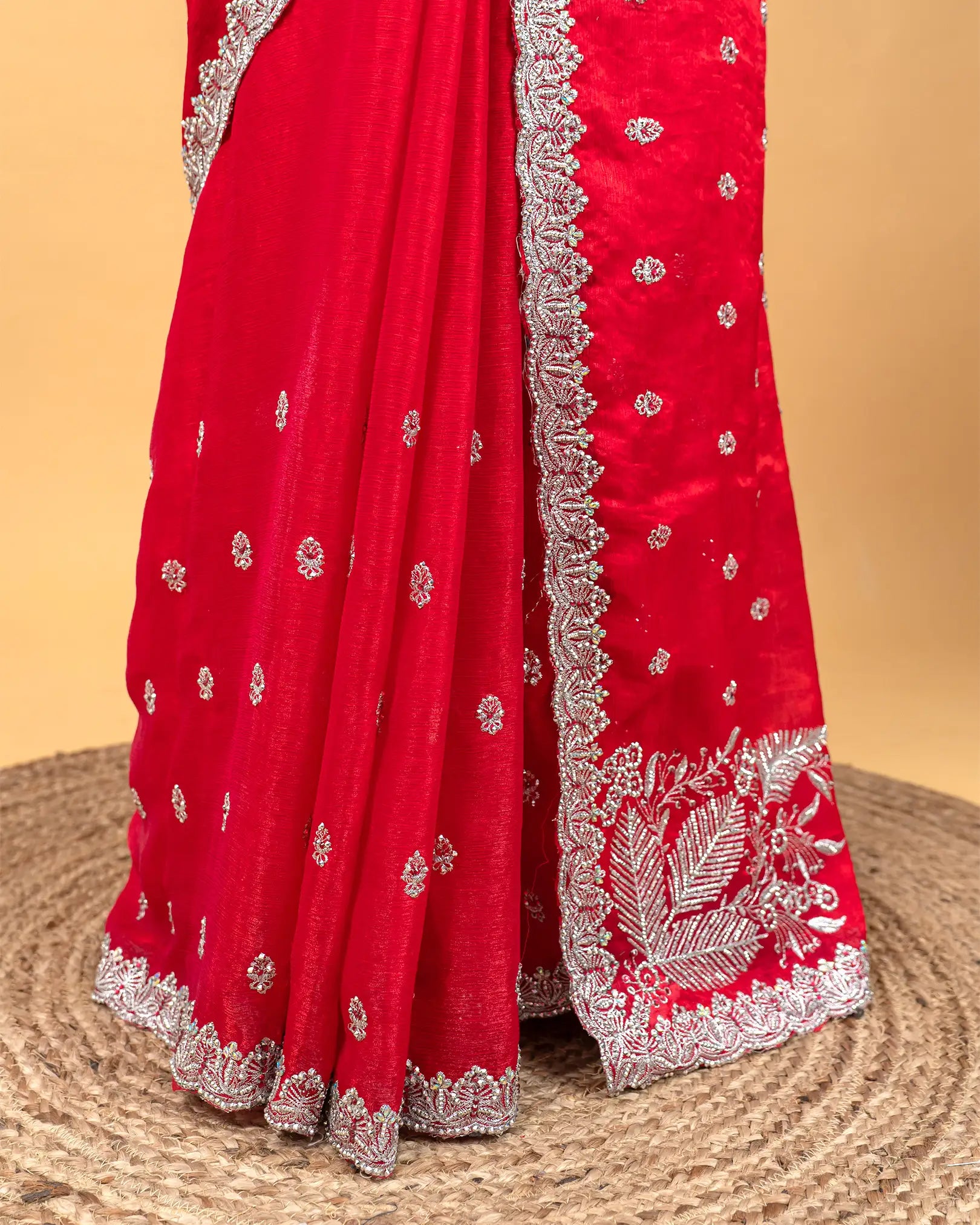 SC2997 - Georgette saree with hand work stone