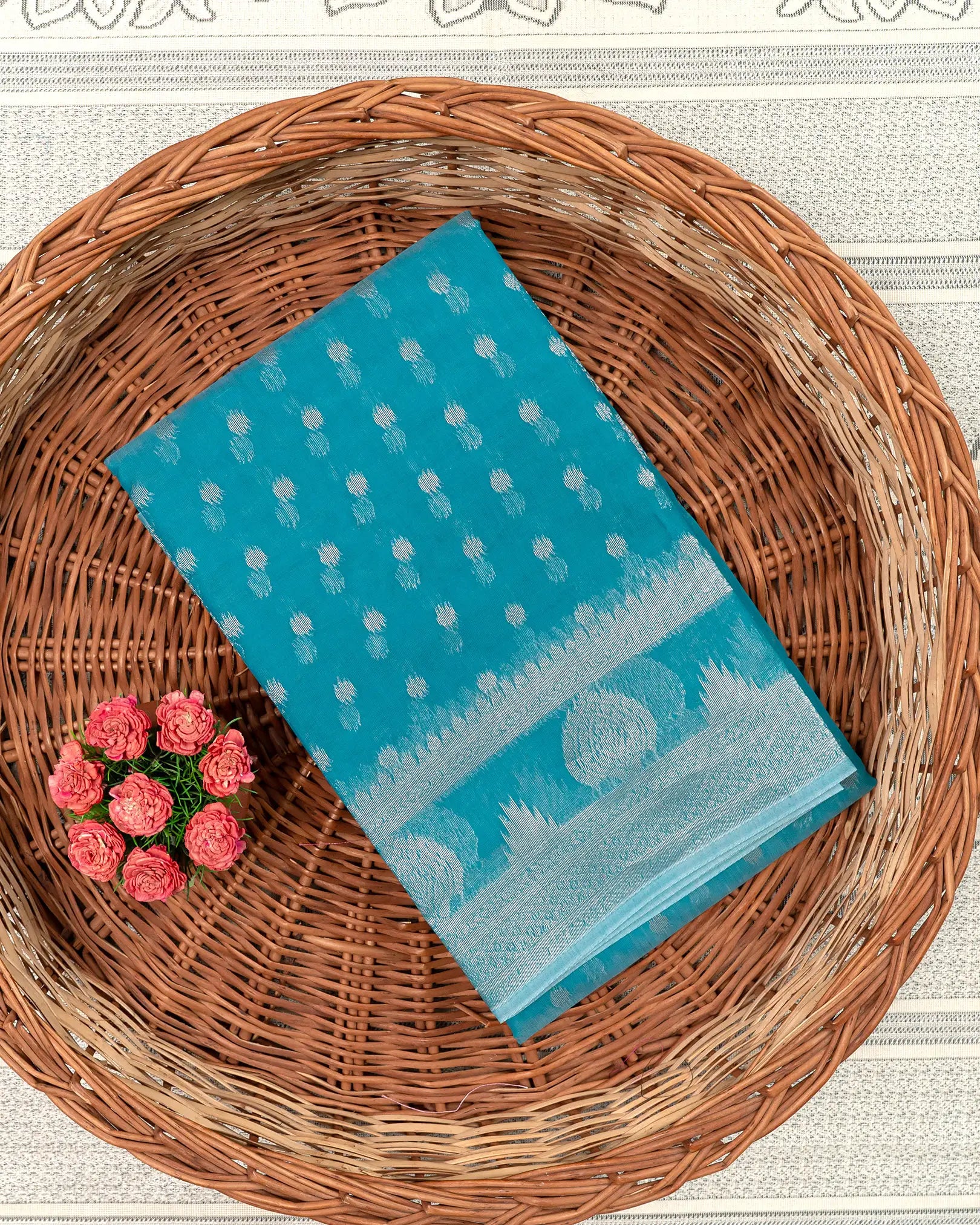 SC3810 - Silk Cotton With Gold Zari