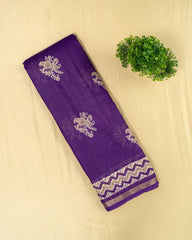 SC1519 - Tussar Silk Saree With Bandhani Print