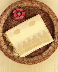 SC4363 - Linen Saree With Gold Butta