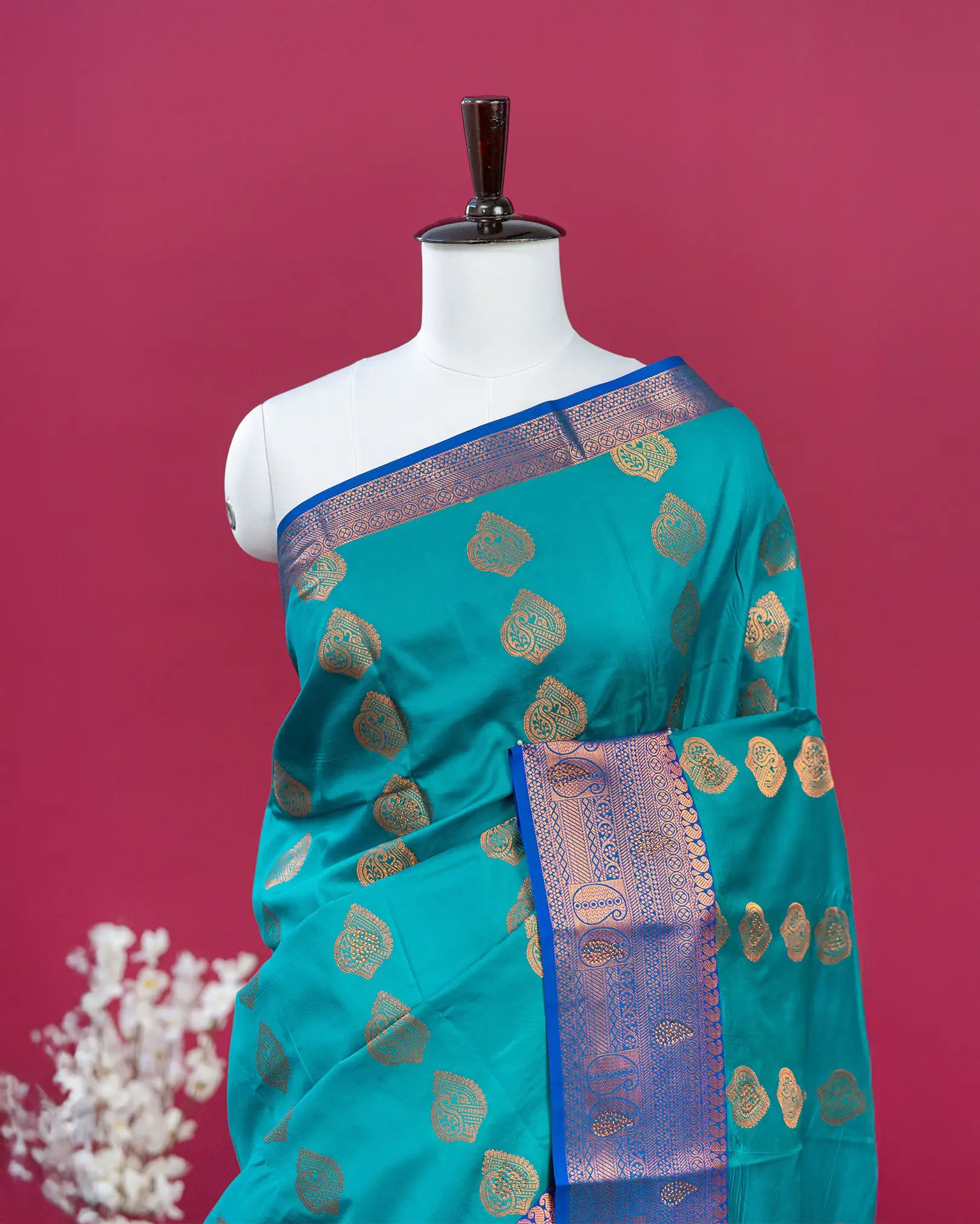 SC2828 - Litchi Silk Saree with Stones