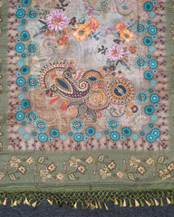 SC5541(8) - EMBROIDERY SAREE WITH FOIL WORK