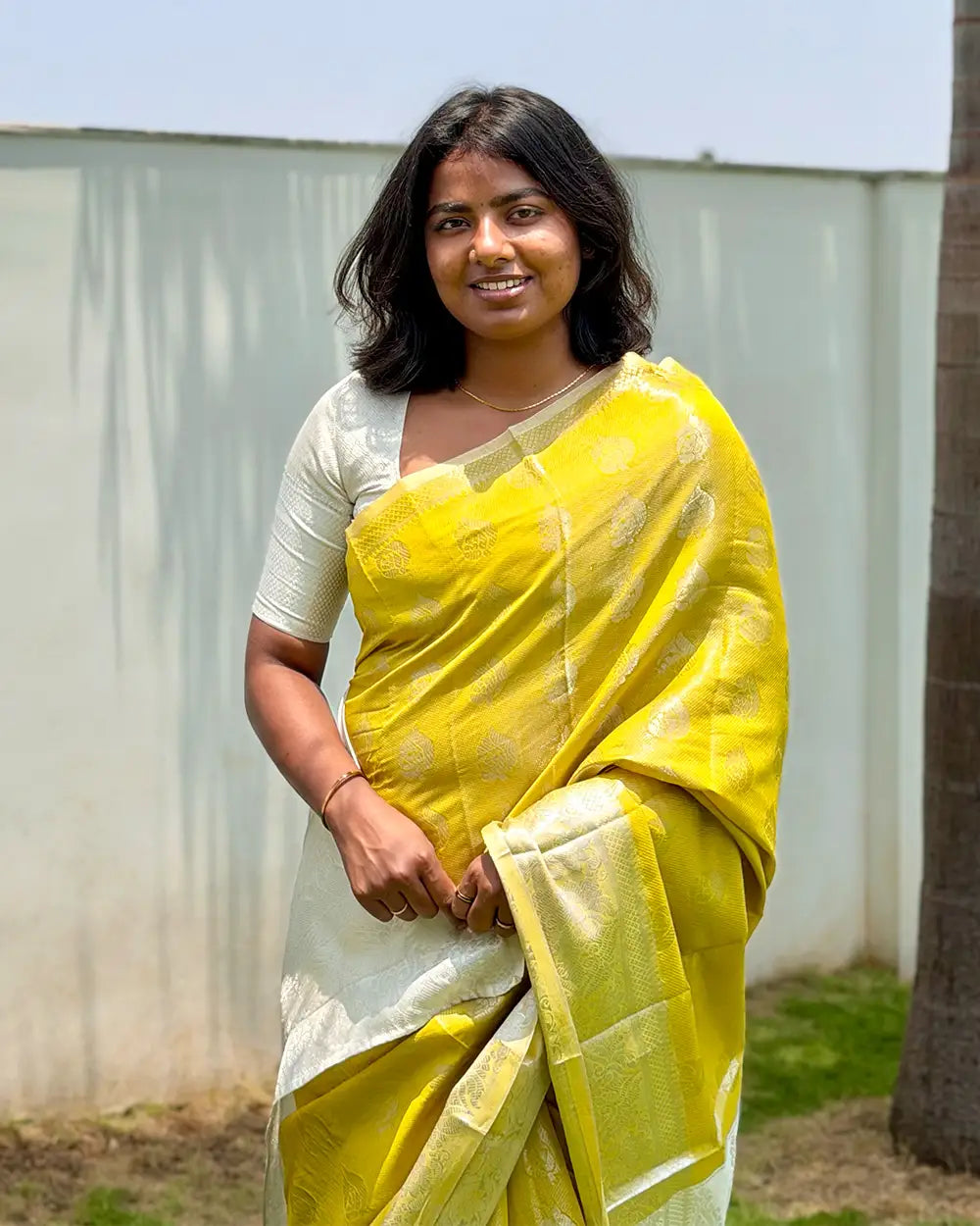 SC6917 - TISSUE SILK SAREE WITH SILVER WORK
