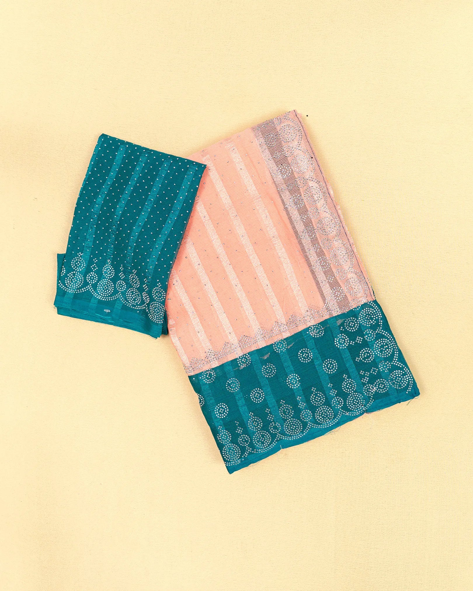 SC3399 - Chiffon Georgette Saree With Sarowski And Seperate Blouse Work