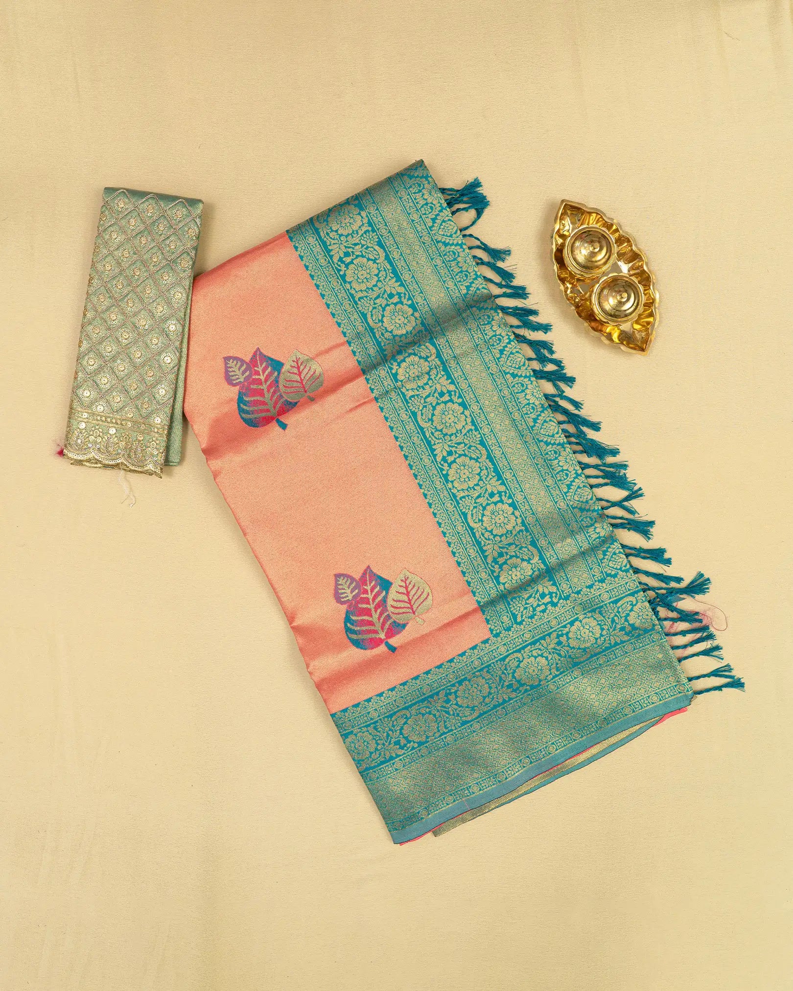 SC3563 - Tissue saree with separate work blouse