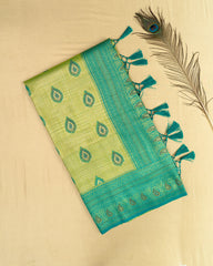 SC5463 (2)- Tissue Saree With Meena Butta