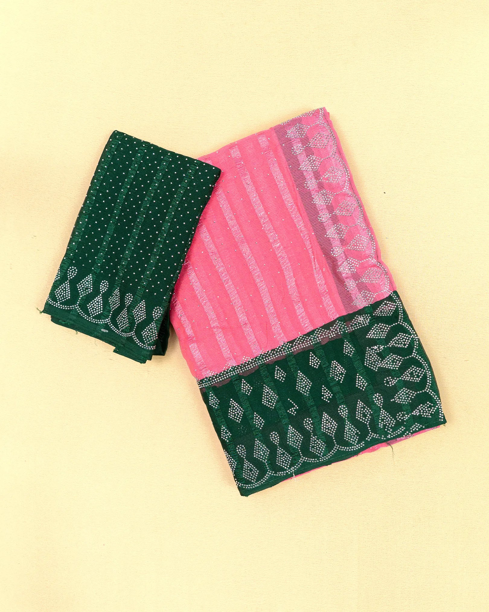SC3399 - Chiffon Georgette Saree With Sarowski And Seperate Blouse Work