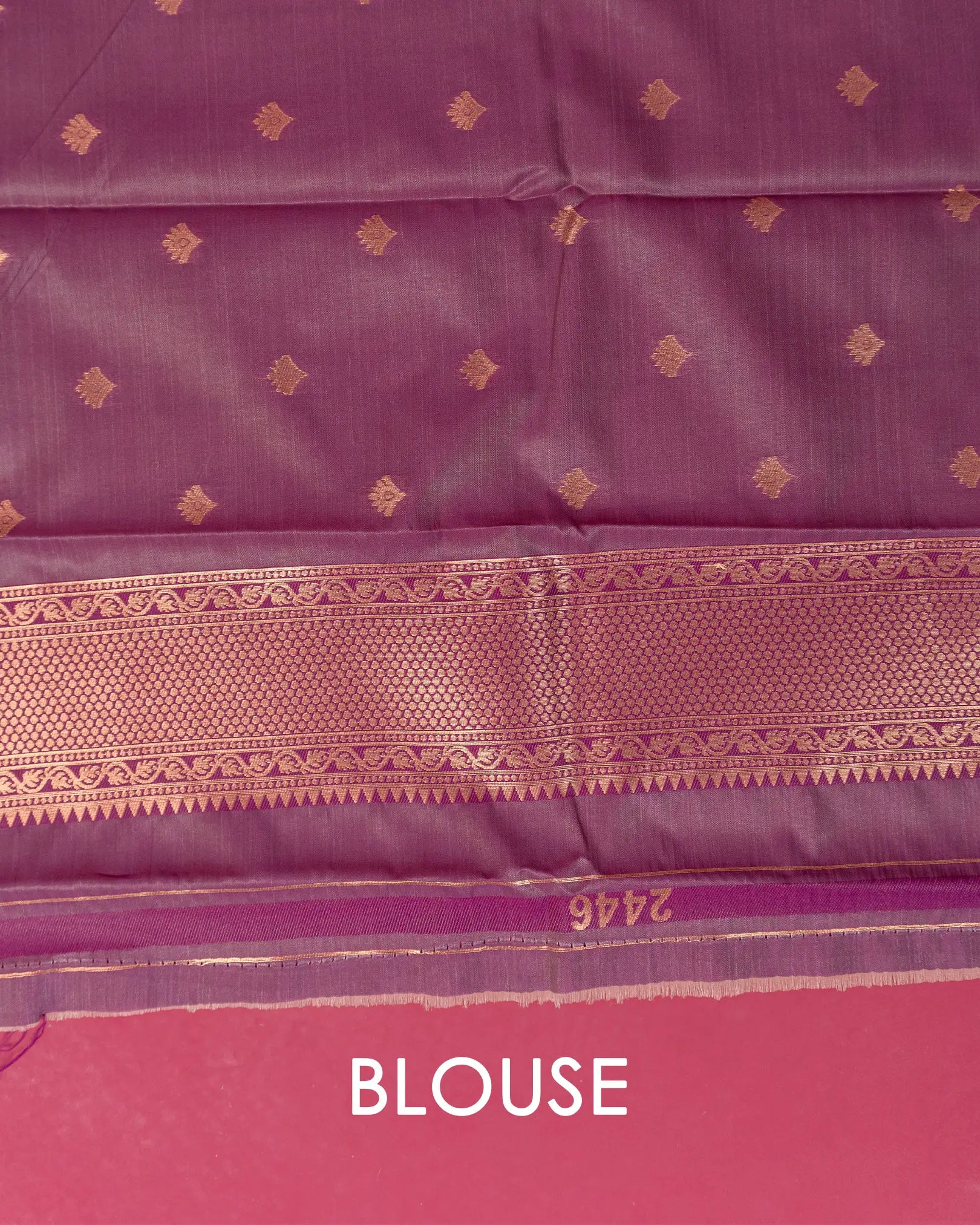 SC2819 - Top dyed saree with meena butta