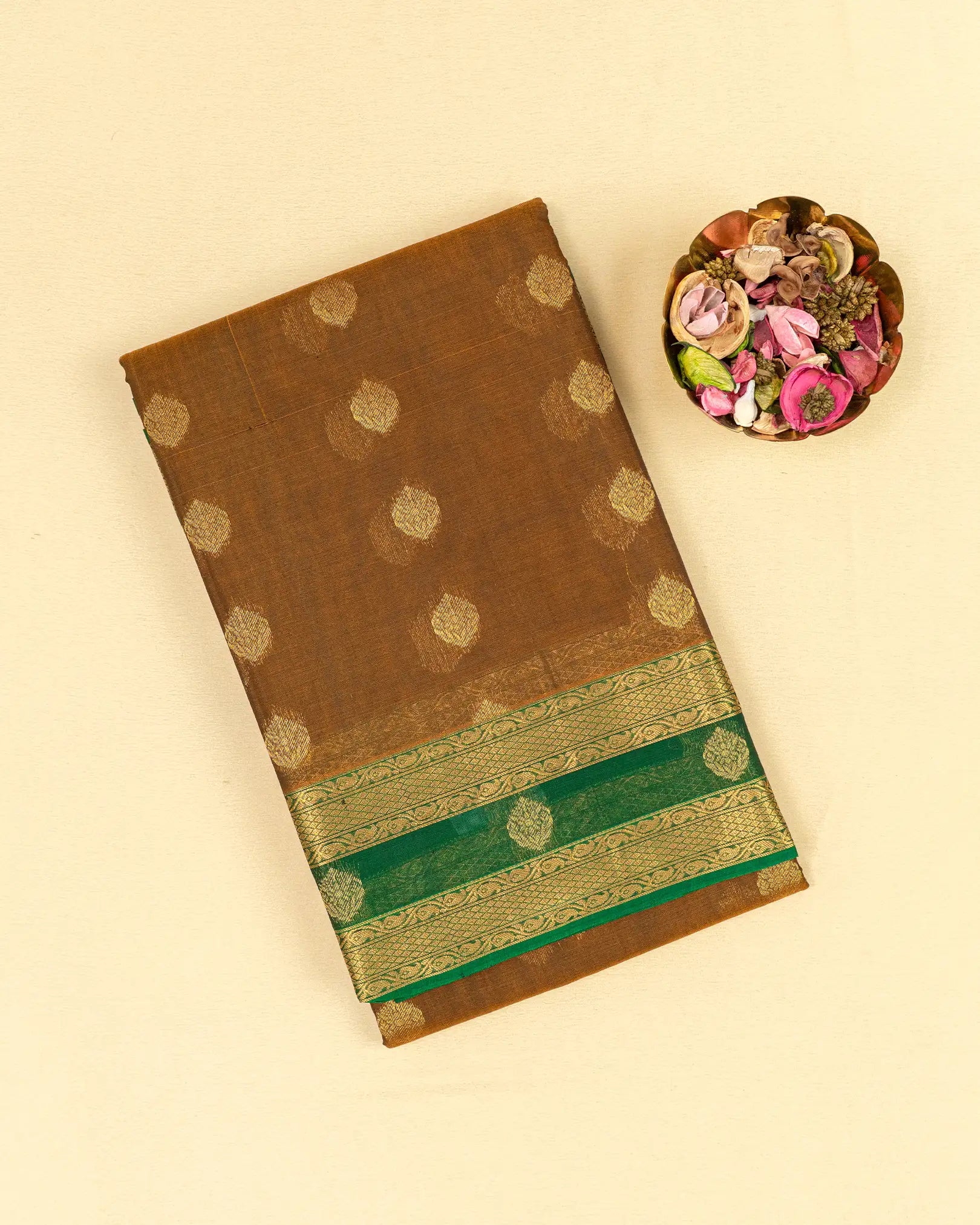SC3639 -Sico cotton with gold butta and zari