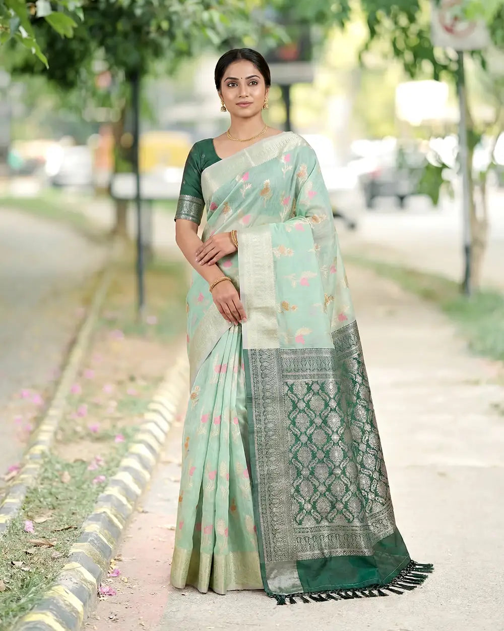 SC2121 - FANCY COTTON SAREE