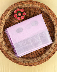 SC4362 - Linen Saree With Silver Butta