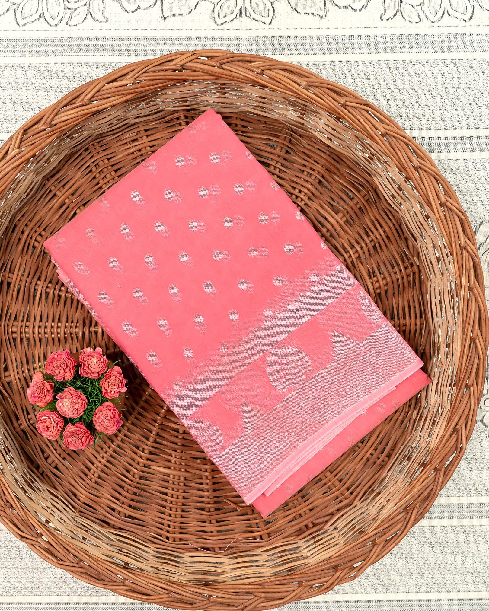 SC3810 - Silk Cotton With Gold Zari