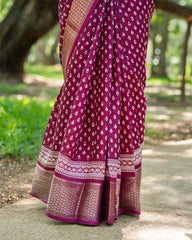 SC3973 - Dola Sequence Embroidery With Bandhini Print