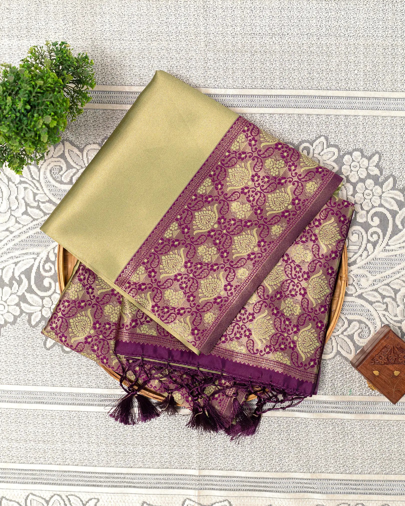 SC3280 - Tissue Saree With Fancy Border