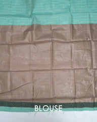 SC3026 - Linen Zari Lines Coffee Butta