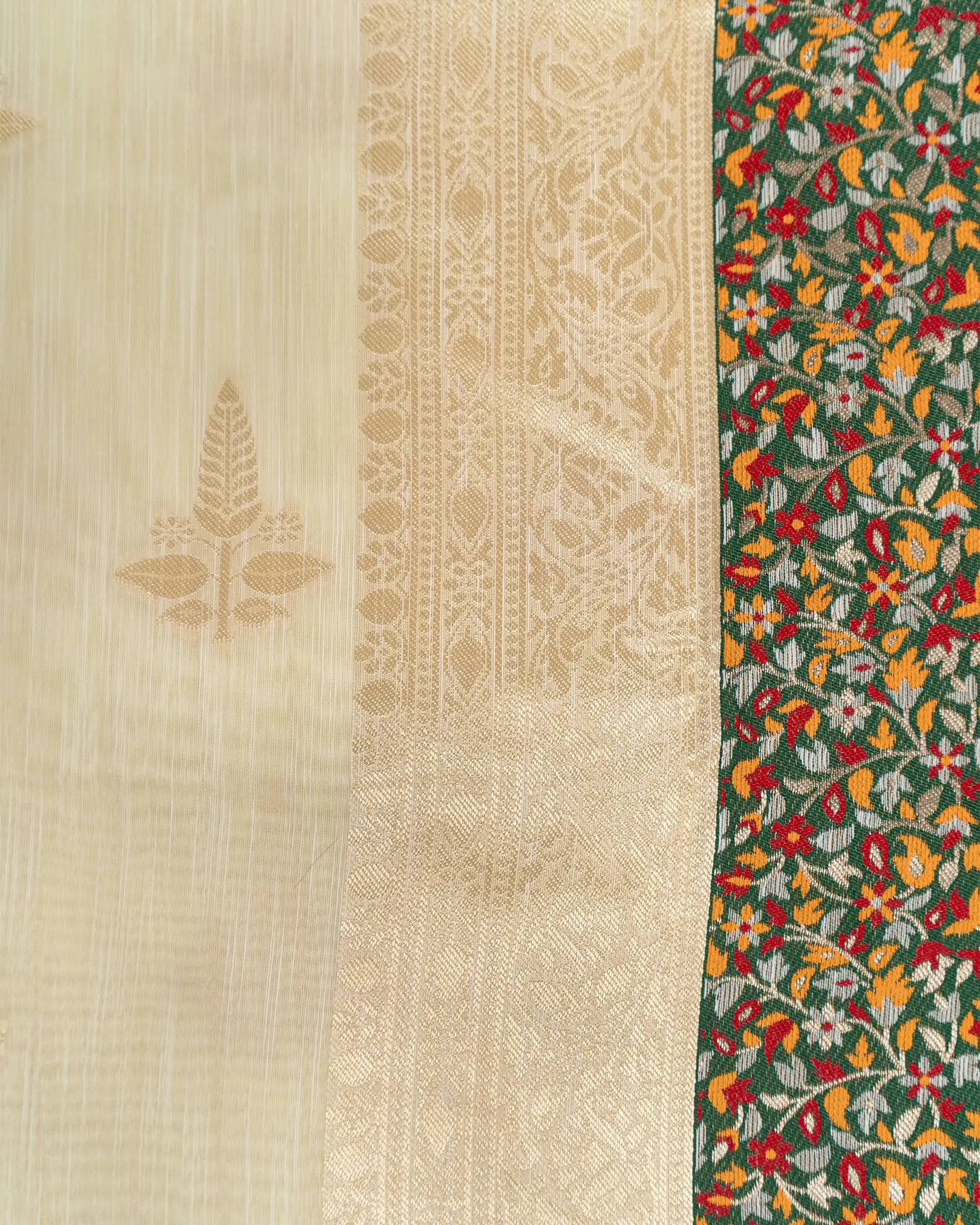 SC2927 -  Linen thread butta with thread border