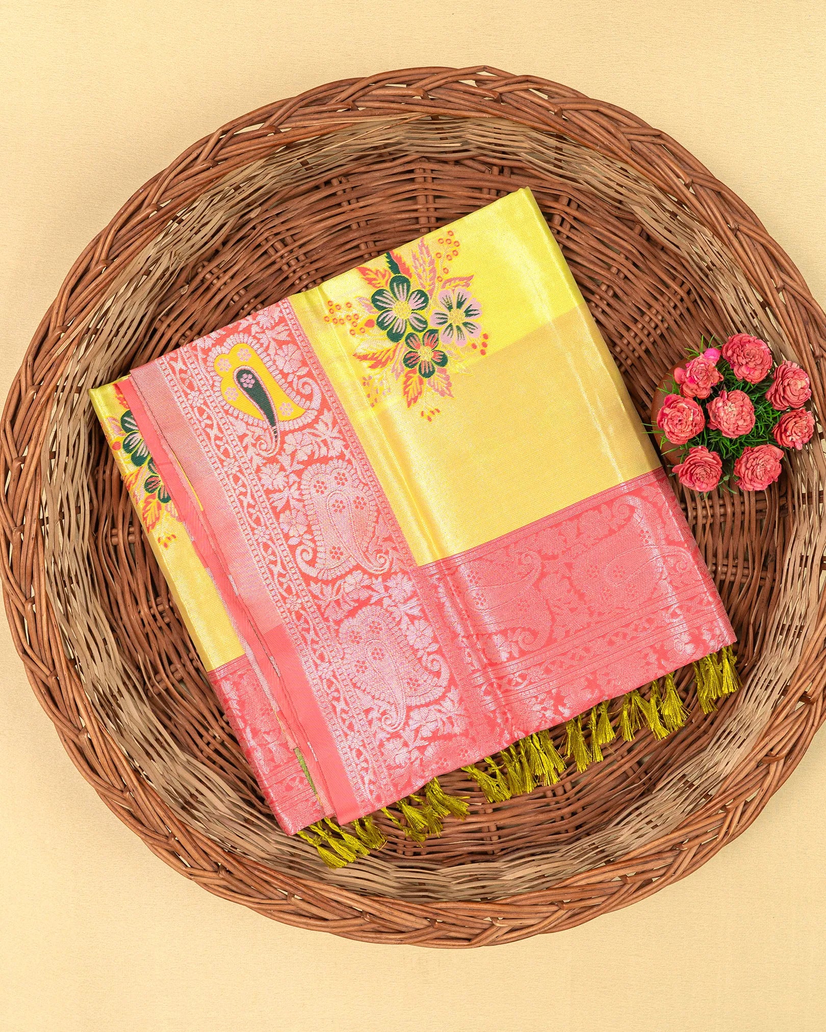 SC2849 - Tissue Silver Zari Meena Butta