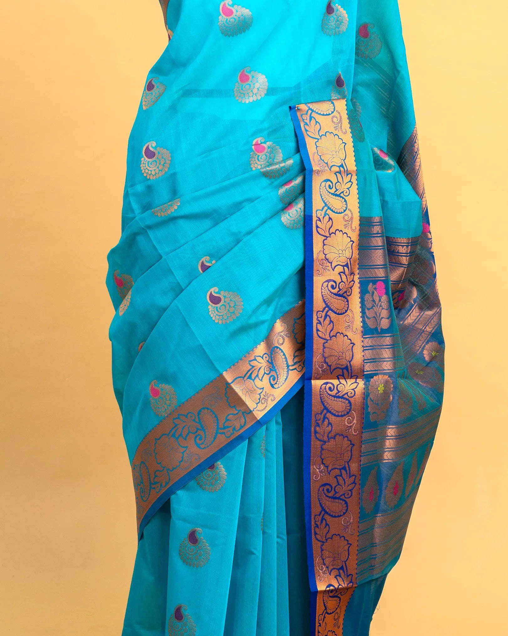 Fancy Silk Cotton with Meena Butta