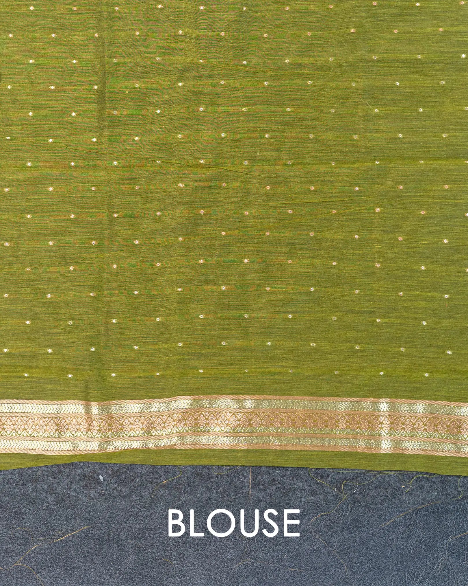 SC3018 - Linen Copper And Silver Butta With Stone