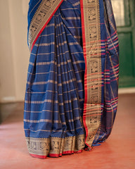SC7532 - NARAYANPET STRIPED COTTON SAREE