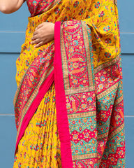SC5872 - BANDHINI SAREE WITH MIRROR STONE