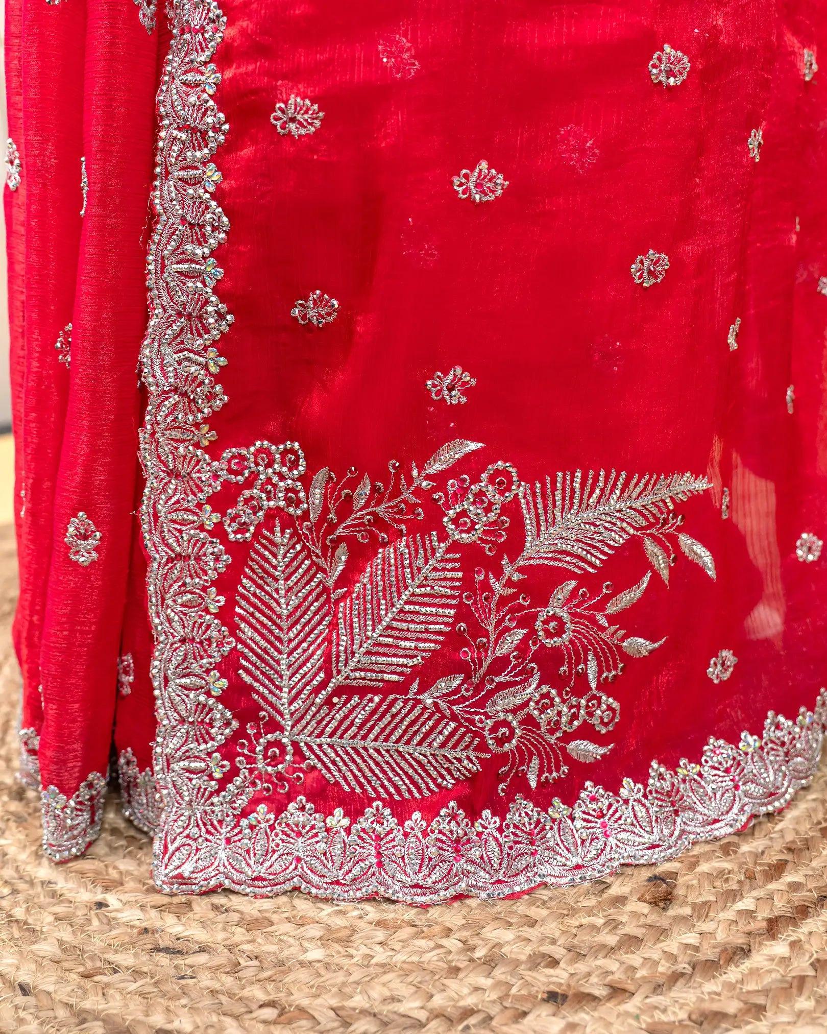 SC2997 - Georgette saree with hand work stone