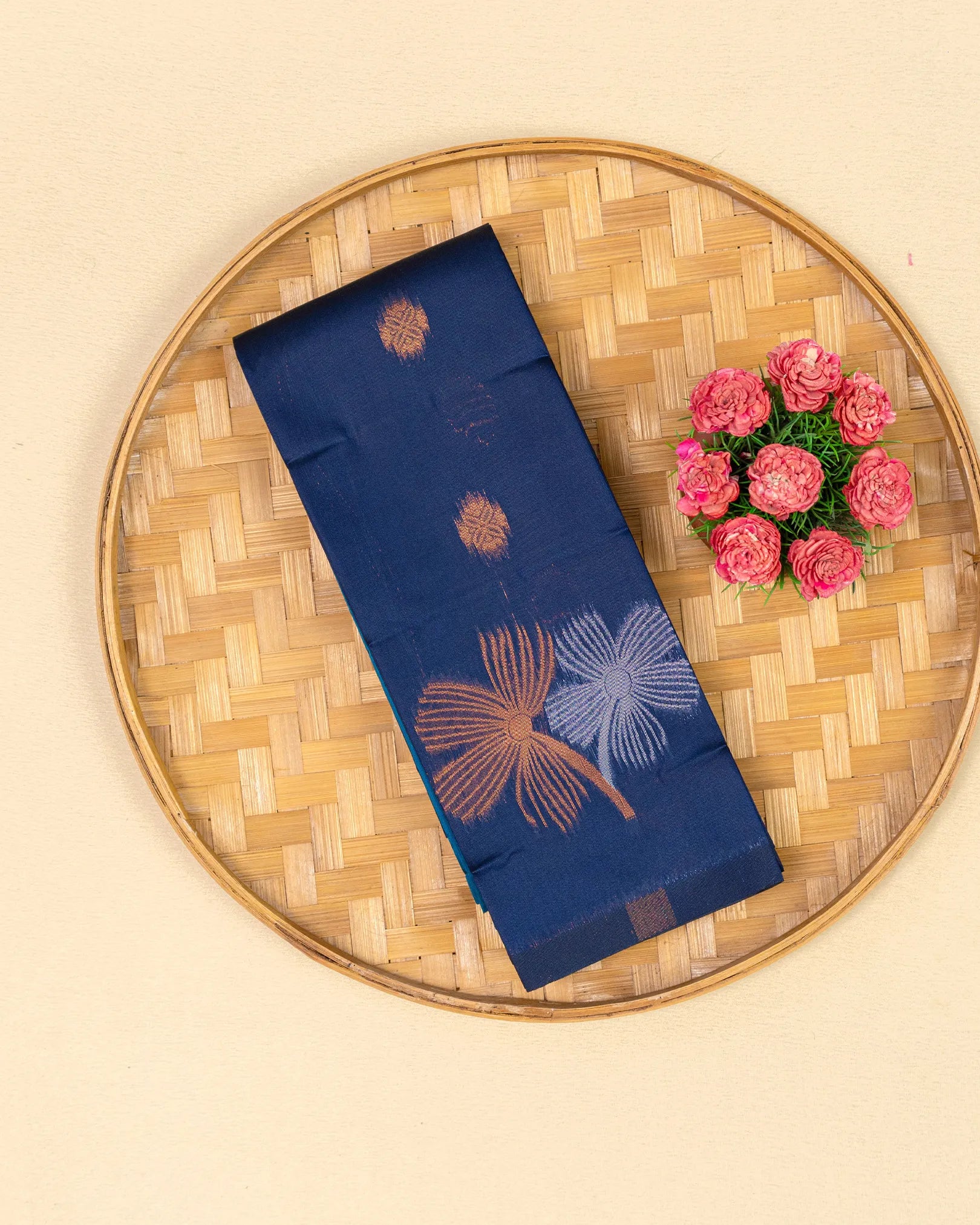 SC4038 - Litchi Silk With Embose And Zari Work
