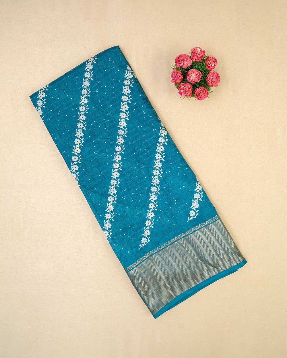 SC5859(2) - DOLA SAREE WITH SEQUENCE PRINT