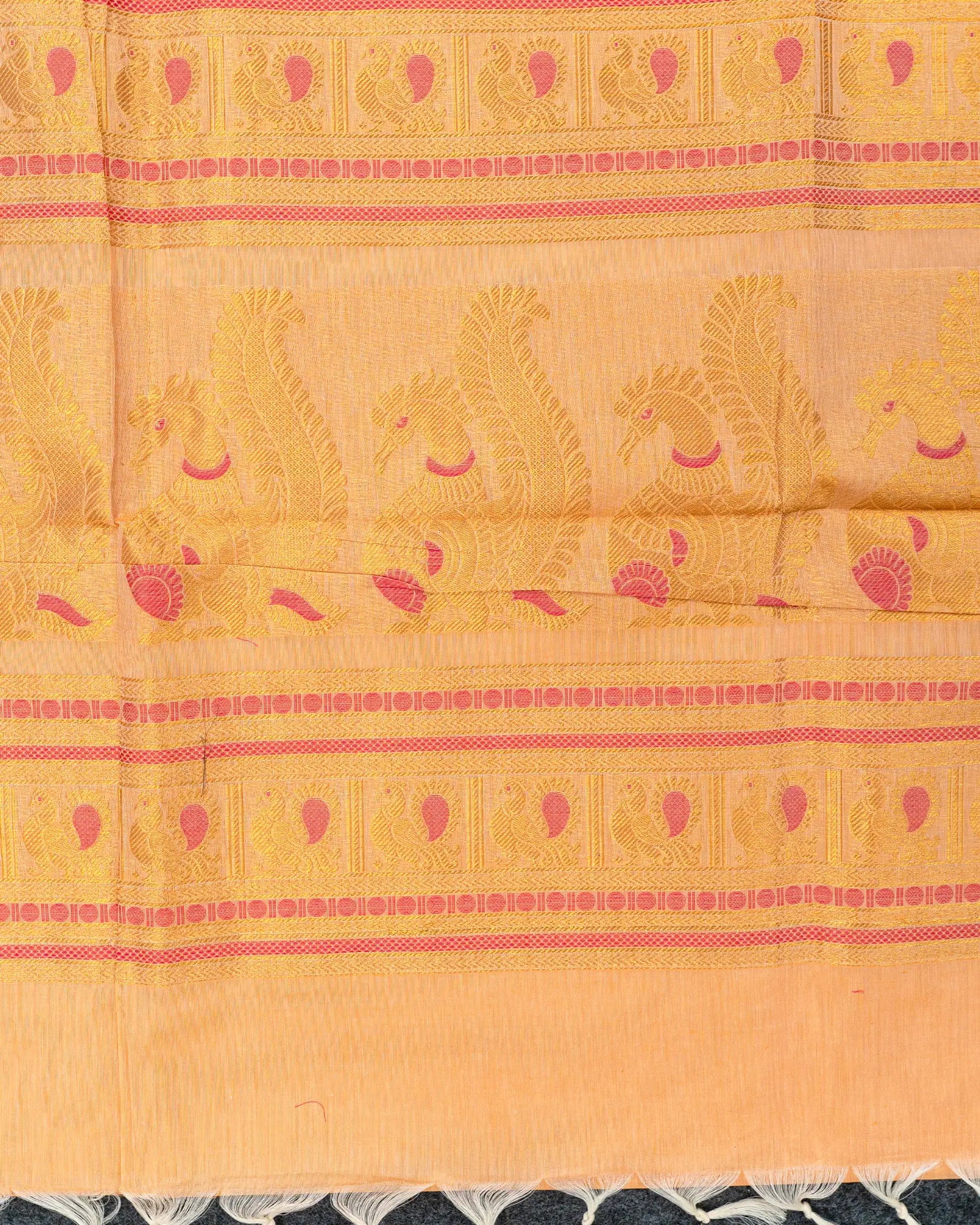 SC3246 - Pure cotton with zari border and meena butta