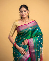 SC5888 - SATIN SAREE WITH CONTRAST BORDER