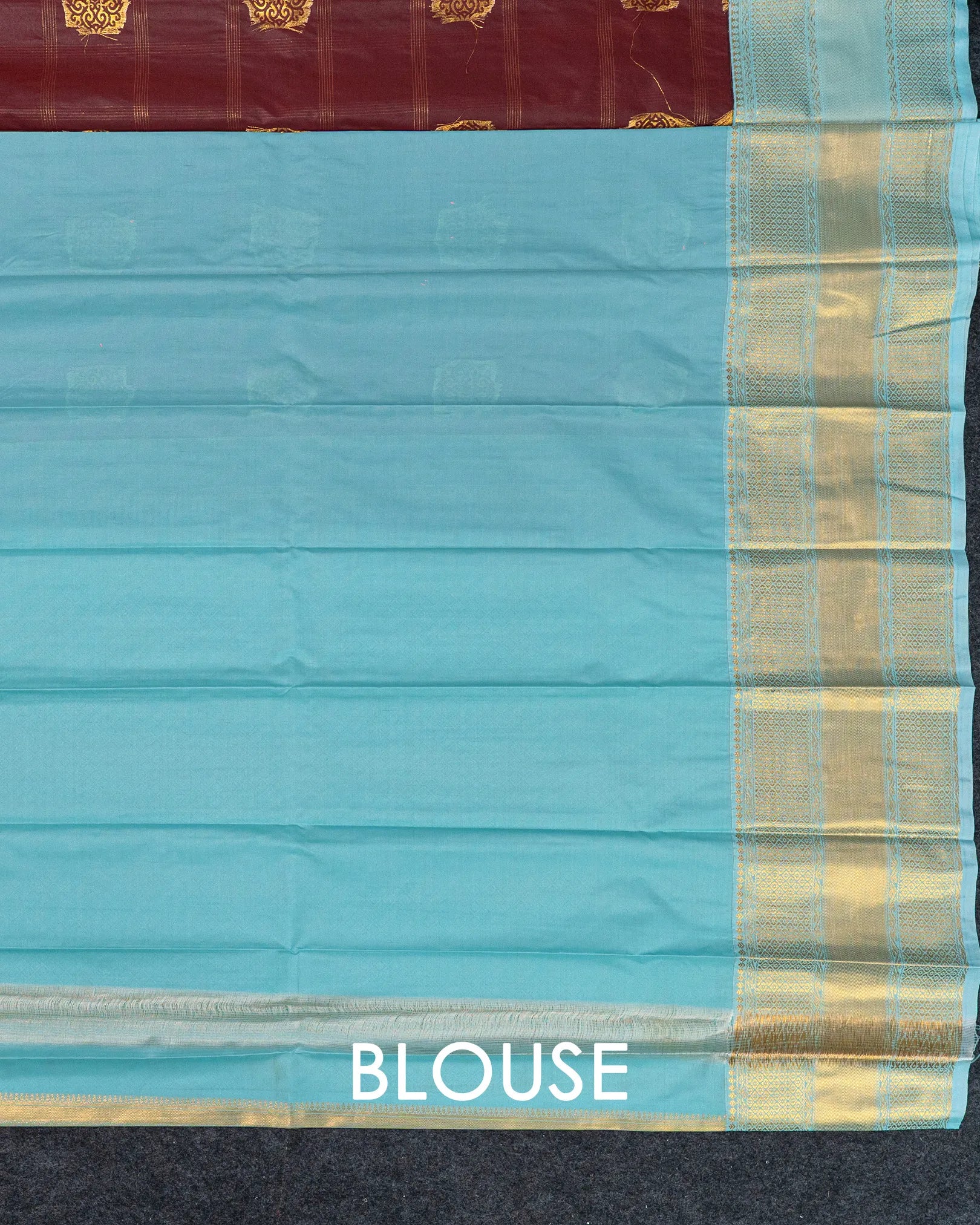 SC3469 - Silk Saree With Check Body And Contrast Border