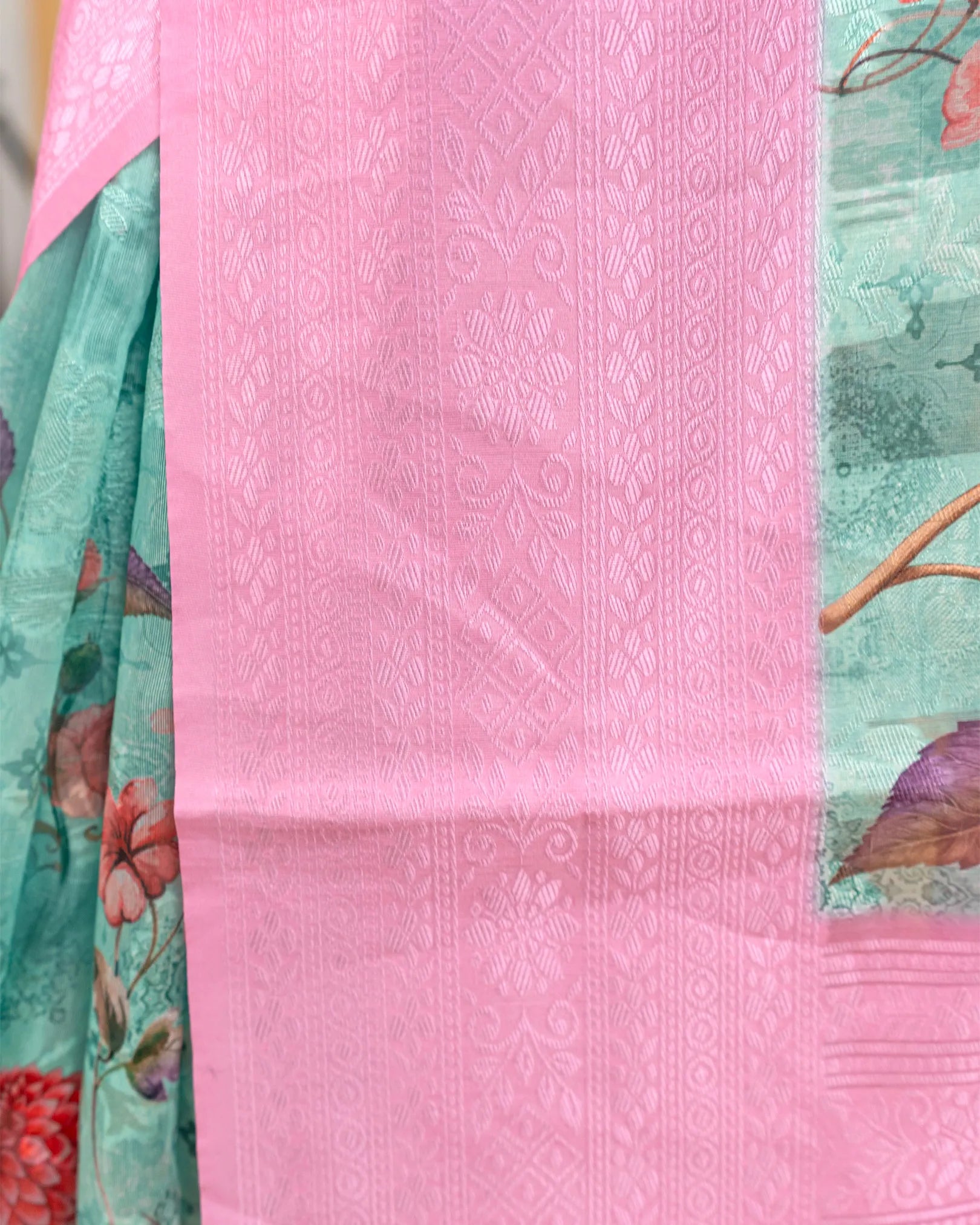 SC3043 - Cotton Brasso Saree With Digital Print