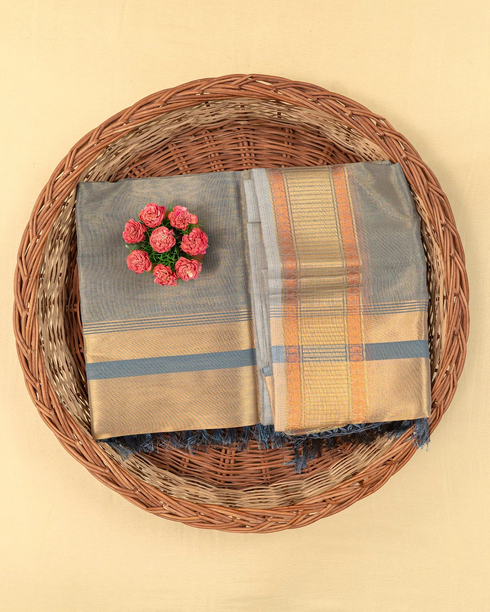 SC3024 - Plain Tissue Saree