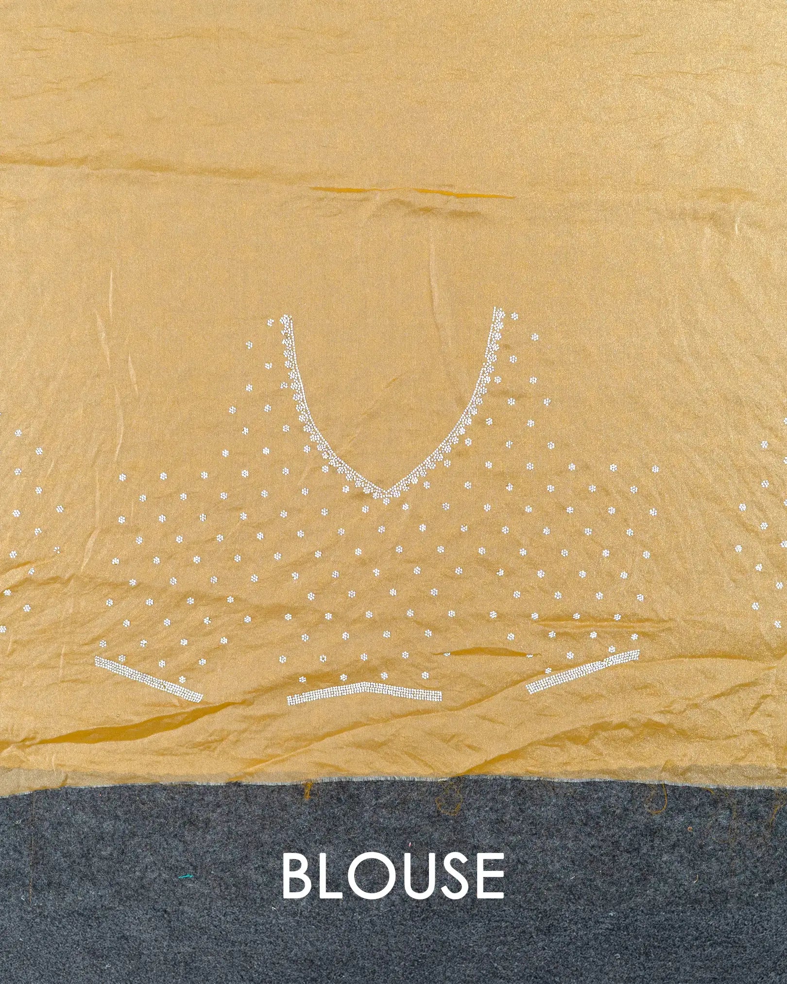 SC3555 - Crush saree with premium Jharkhand stone work