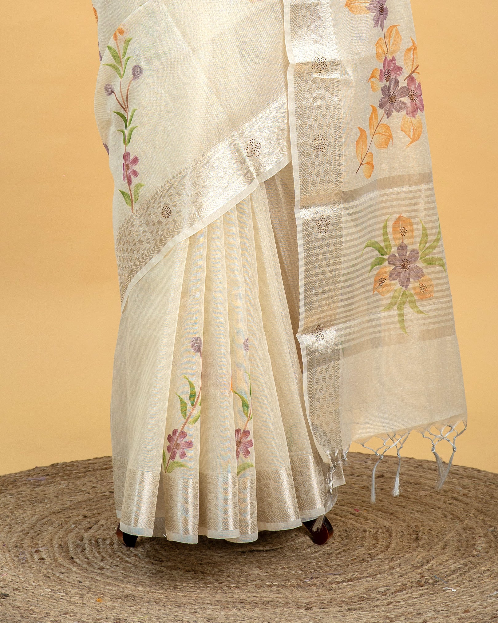 Printed Linen Tissue with Stone