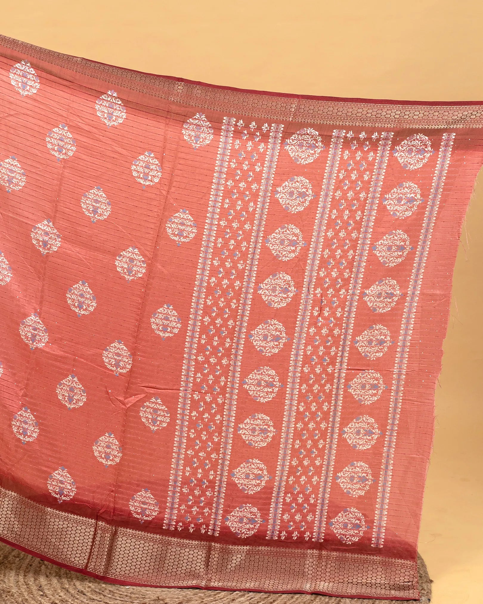 SC3973 - Dola Silk Digital Print With Sequence