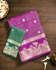 SC6920 - SEMI RAW SILK SAREE