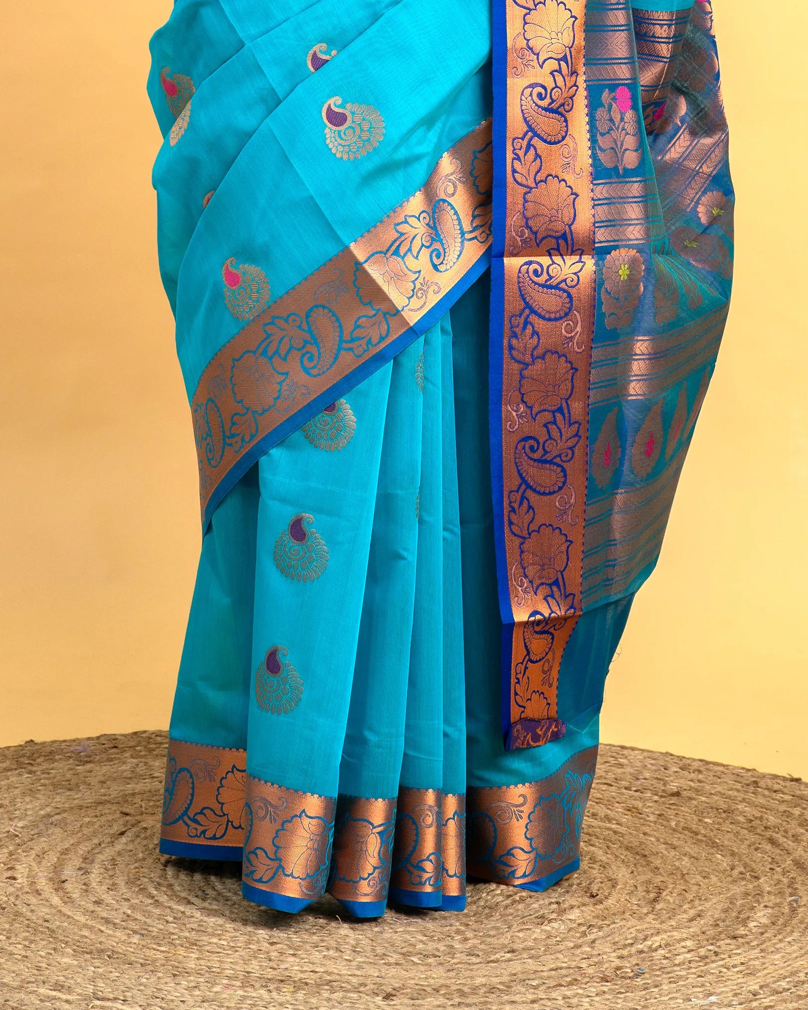 Fancy Silk Cotton with Meena Butta