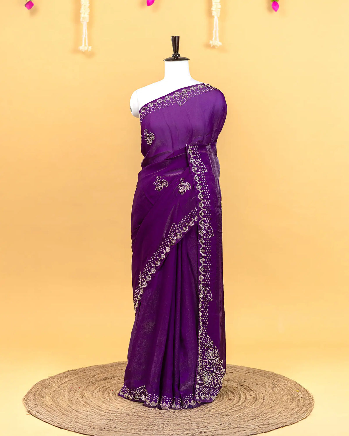 SC3869 - Fendy Satin With Premium Stone Work