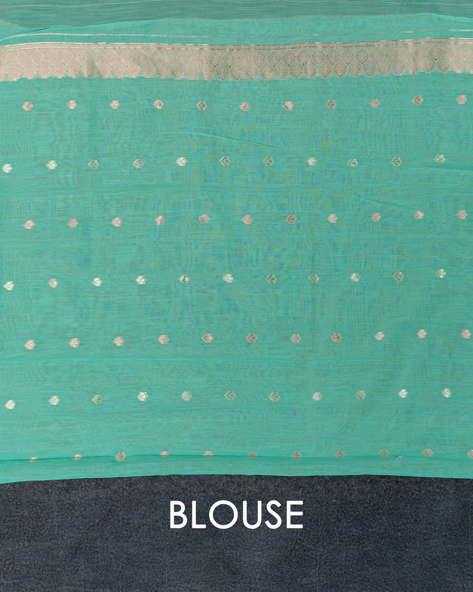 SC3018 - Linen Copper And Silver Butta With Stone
