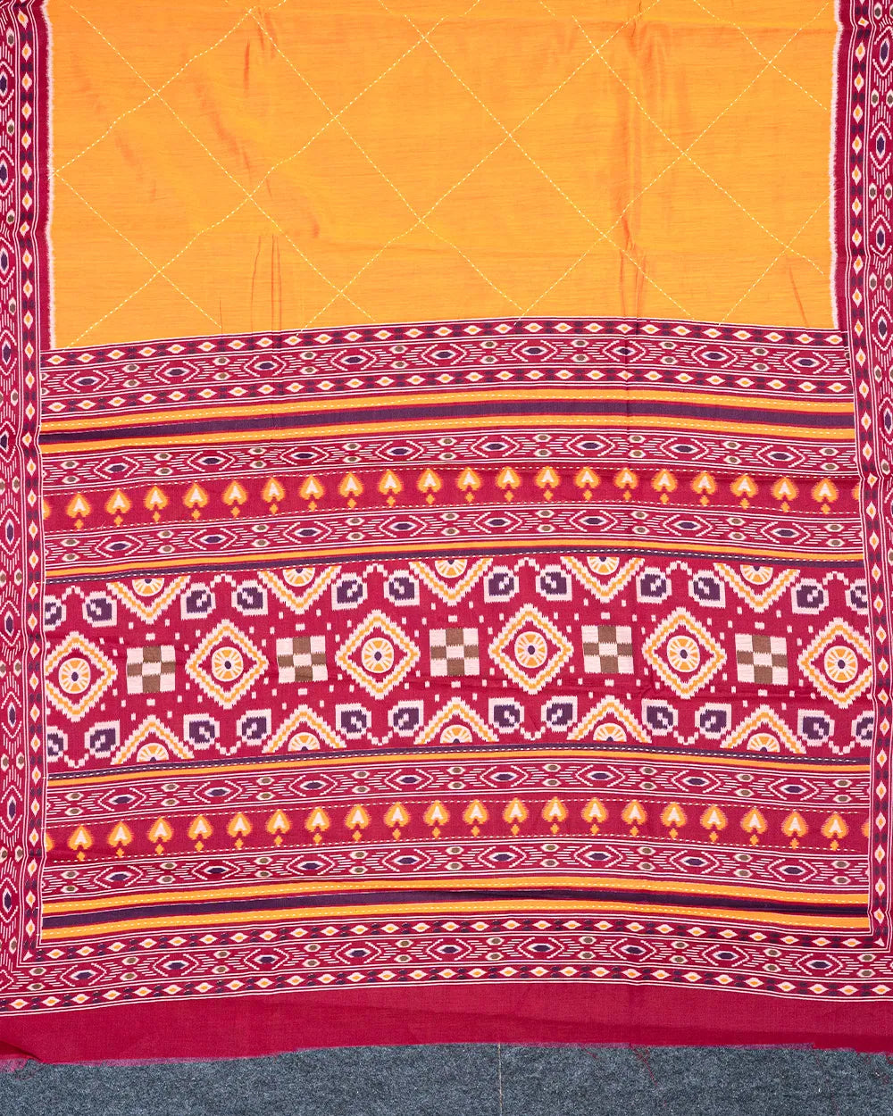 SC5779 - COTTON SAREE KATTAN WORK WITH POCHAMPALLI BORDER