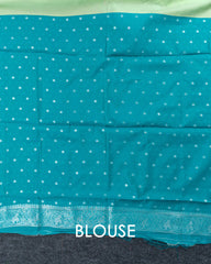 SC3664 - Tissue Silver Zari Meena Butta