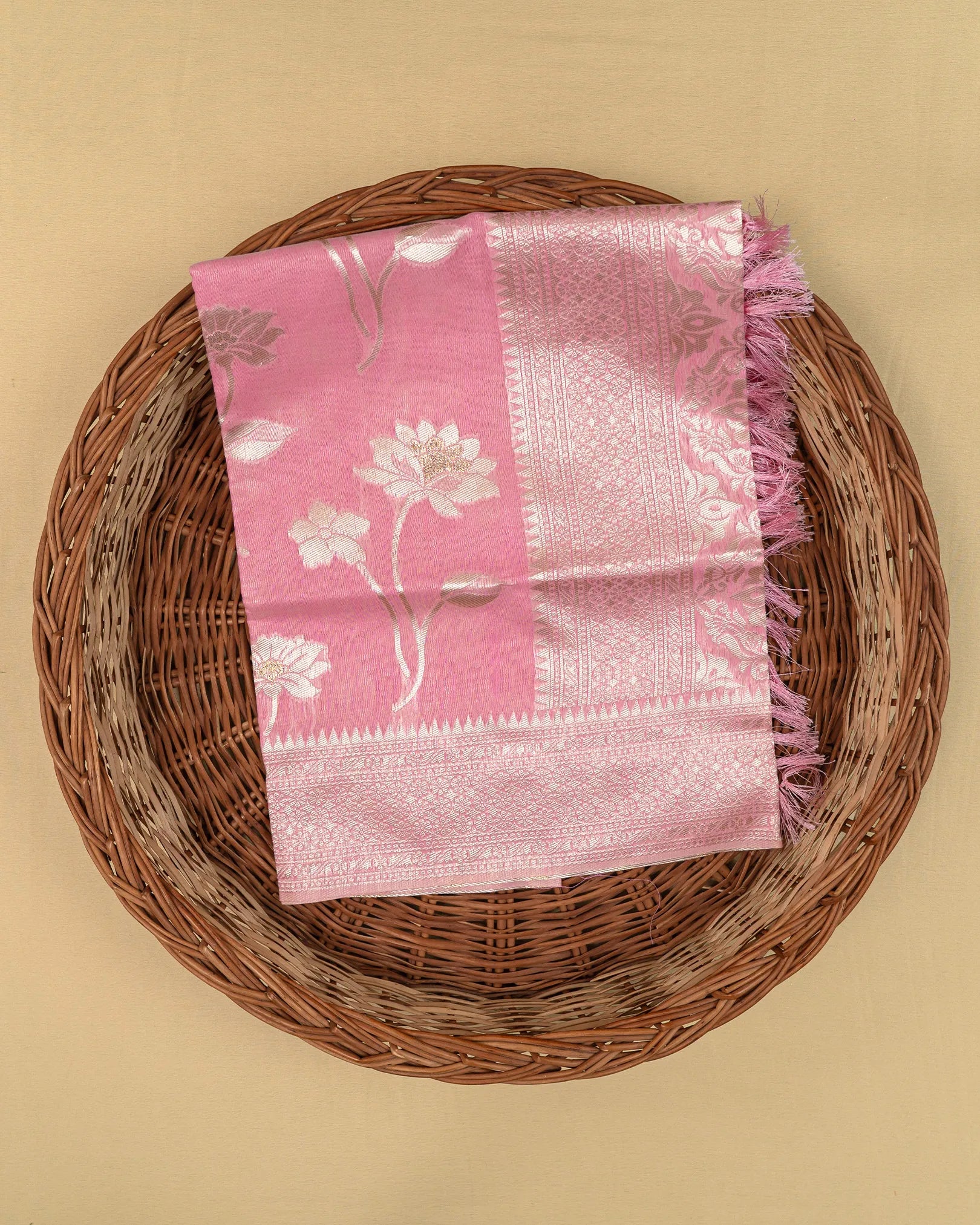 SC3042 - Linen Thread Butta With Neem Zari