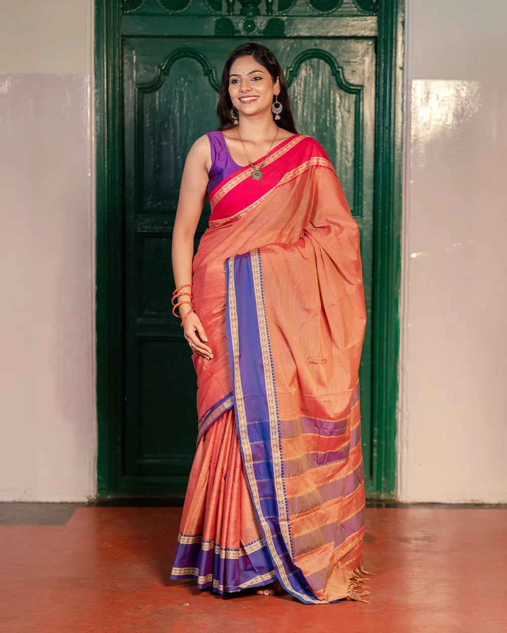 SC7537 - GANGA JAMUNA BORDER SAREE