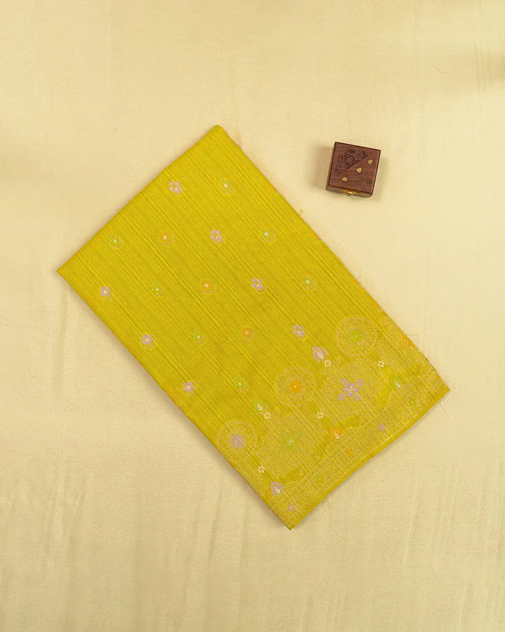 SC5291 - Cotton Brasso Saree With Meena Butta All Over Body