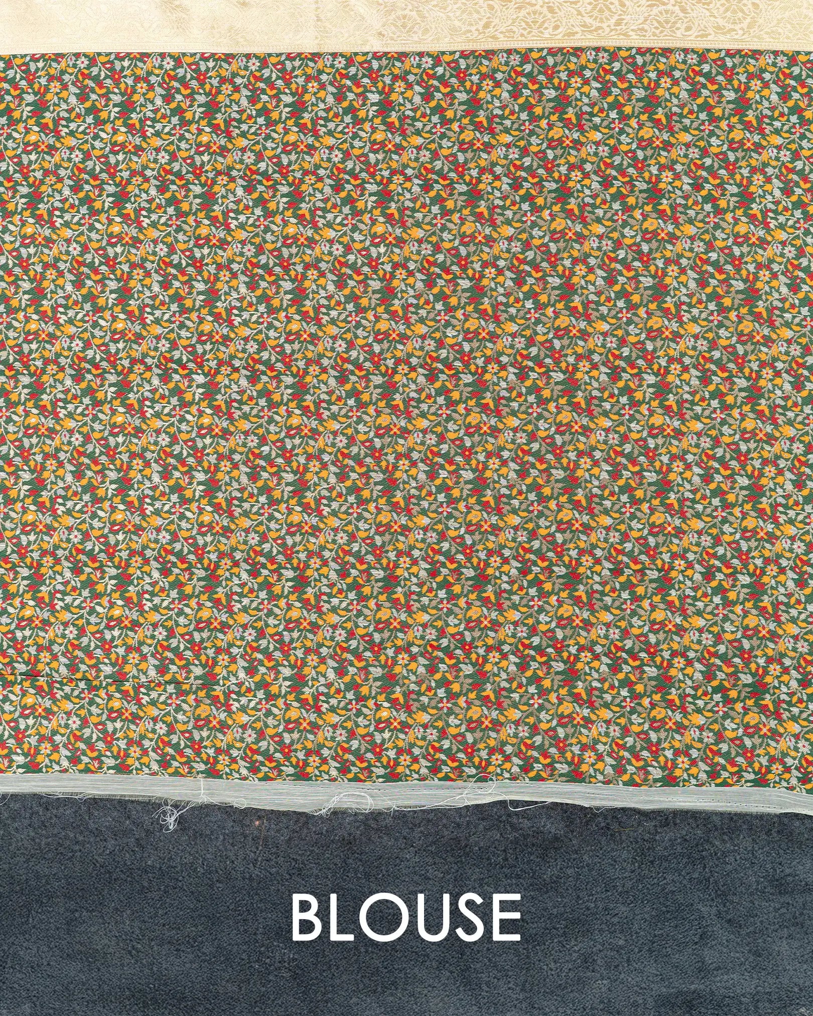 SC2927 -  Linen thread butta with thread border