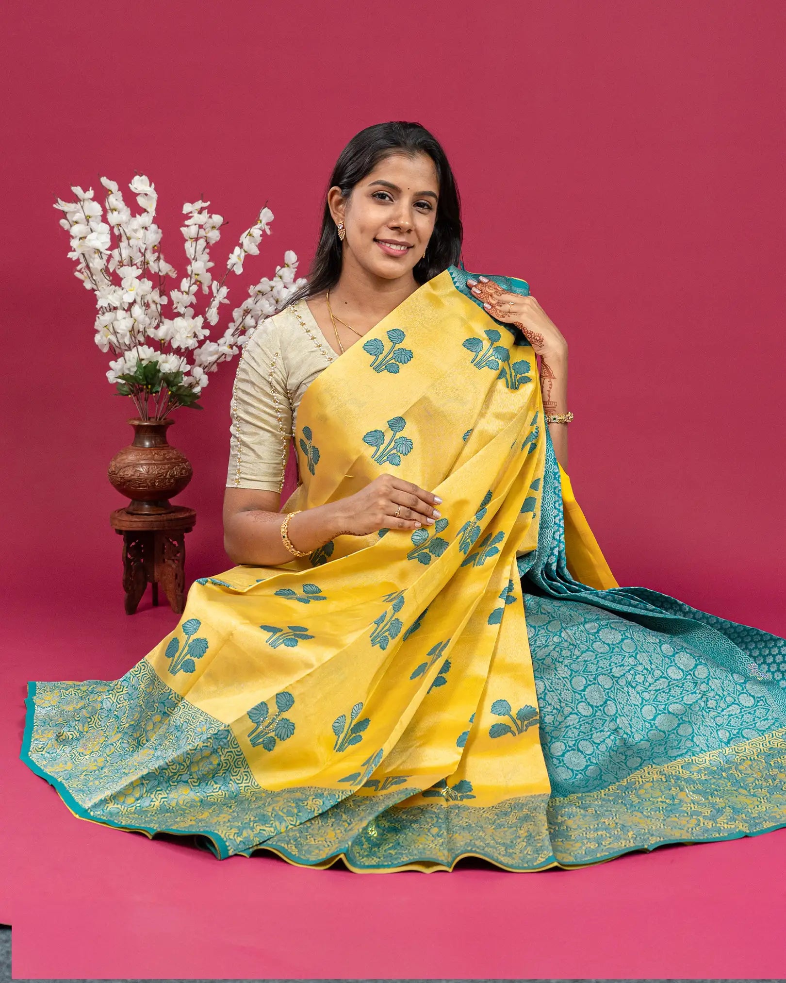 SC3282-Litchi Silk Saree