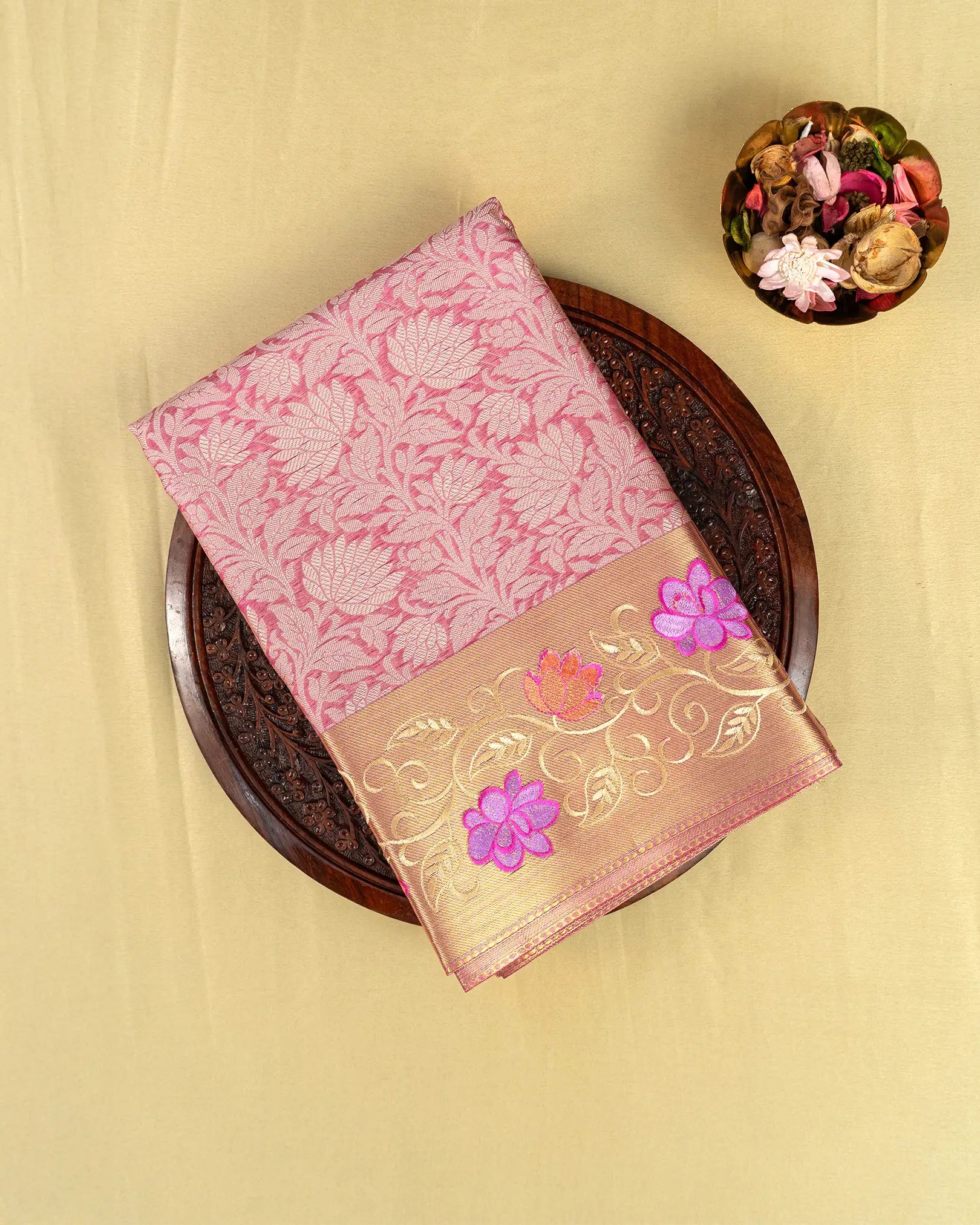 SC4806 - Tissue Saree With Embroidery Border