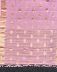 SC4363 - Linen Saree With Gold Butta